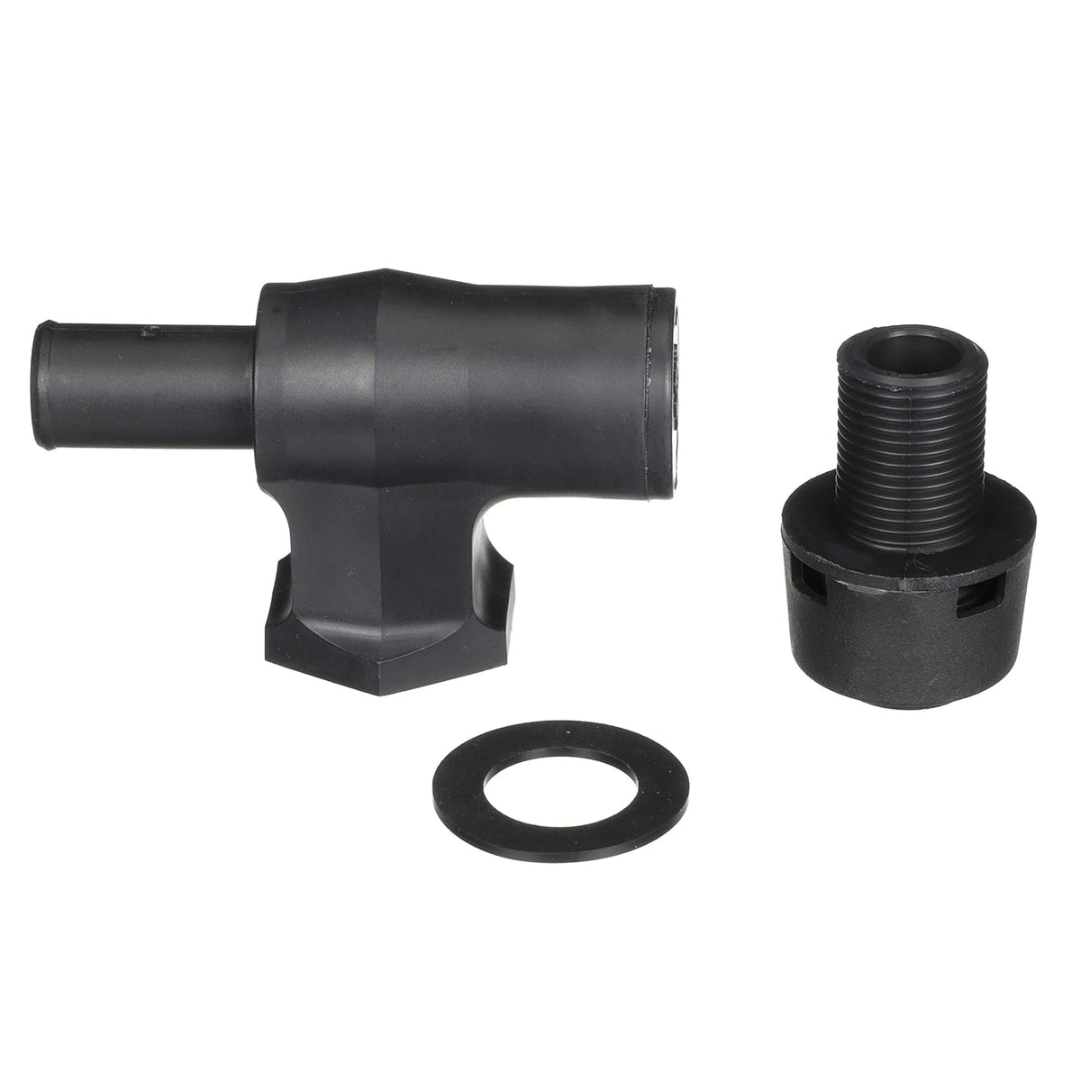 attwood 1674-6 90 Grados P-Trap ventilación del Tanque de Combustible - soporte estándar - 5 - 8 pulgadas - Negro con cabeza de ventilación negra.