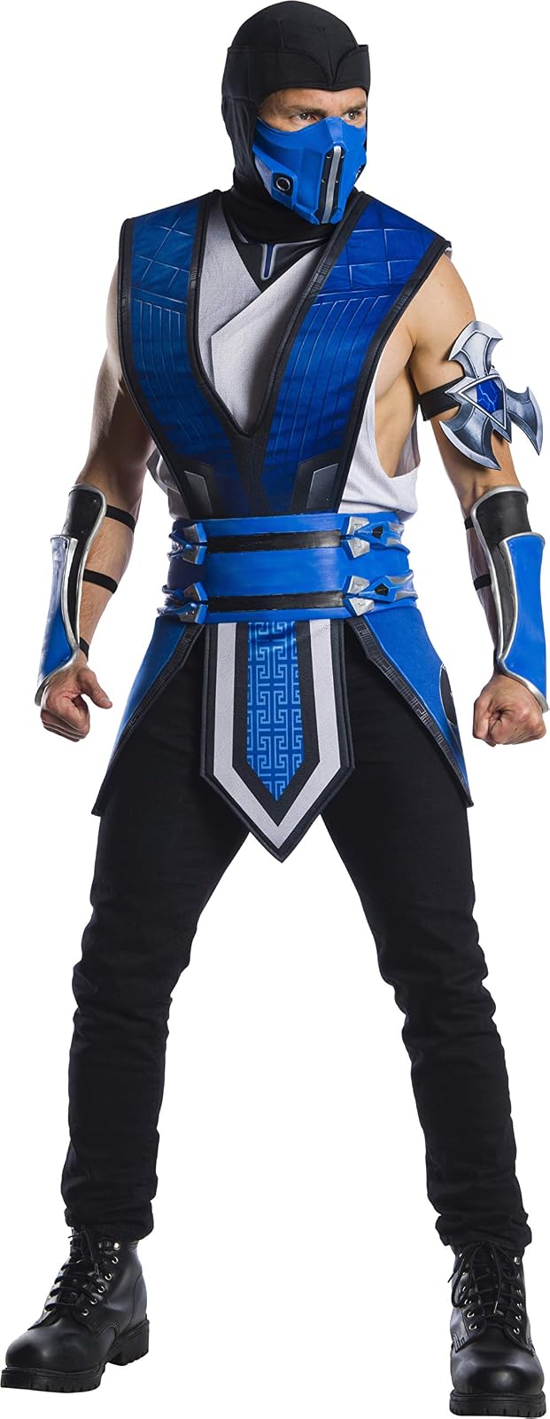 Rubie'S - Disfraz de Mortal Kombat 11 Sub Zero para Hombre, Azul, Extra Large