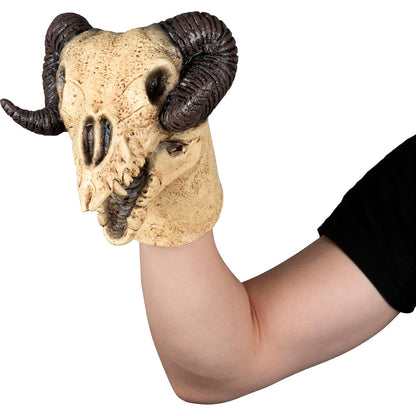 Ghoulish Productions Goat Puppet de Látex – Accesorio de Disfraz Tipo Titere Cabra con Detalles Realistas Pintados a Mano – Ideal para Accesorio Halloween, Casas Embrujadas y Coleccionistas de Horror