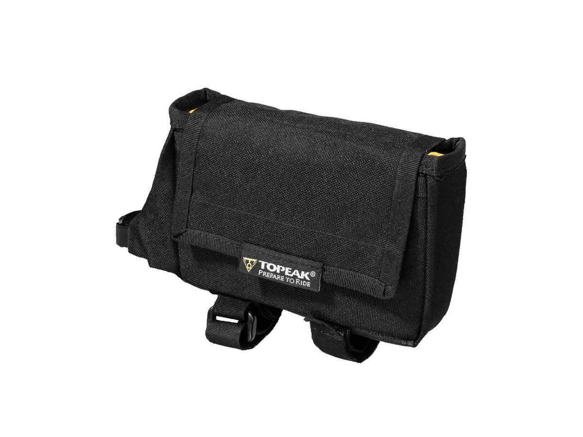 Topeak TriBag - Bolsa de Bicicleta con Marco Negro, Grande, 6.5 x 4 x 1.5 Pulgadas