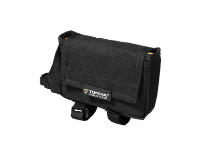 Topeak TriBag - Bolsa de Bicicleta con Marco Negro, Grande, 6.5 x 4 x 1.5 Pulgadas