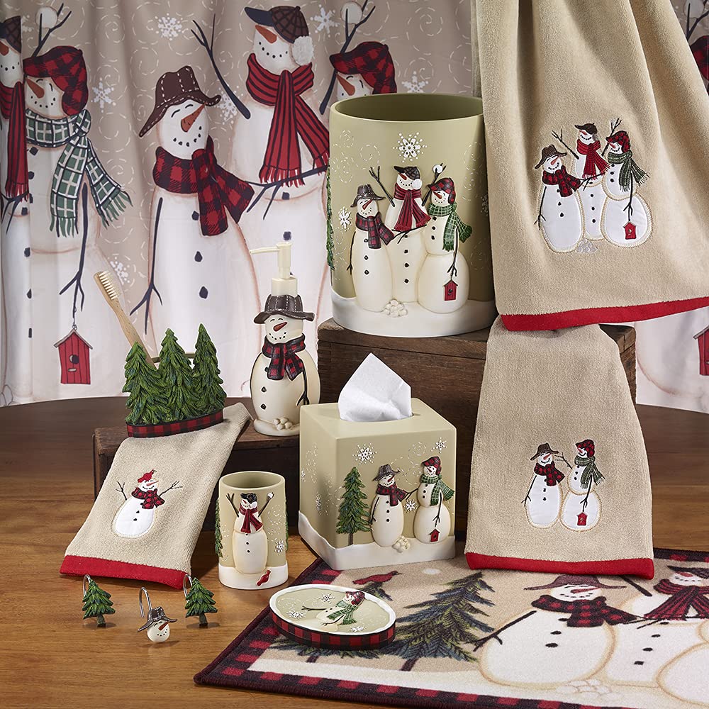 Avanti Linens - Jabonera para Cocina o baño, decoración de baño Inspirada en Las festividades (colección de reuniones de Nieve)
