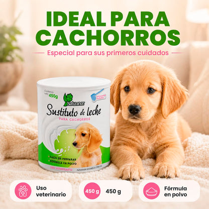 Naturance Sustituto de Leche para Perro Cachorro con Cuchara Medidora 450 g