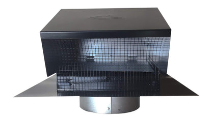 Builder's Best Tapa de Ventilación de Techo Galvanizada 4" Diámetro Negra