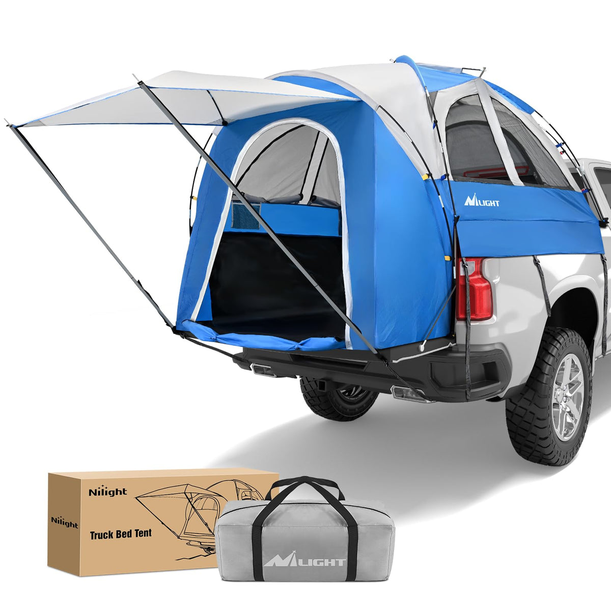 Nilight Truck Bed Tent 5.0-5.5FT Pickup Truck Tents with Removable Awning Waterproof