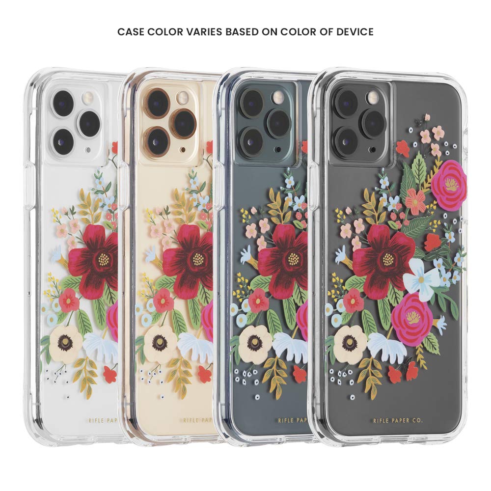 Case-Mate Rifle Paper CO. Funda para iPhone 11 Pro, diseño Floral, 5.8, Rosa Salvaje