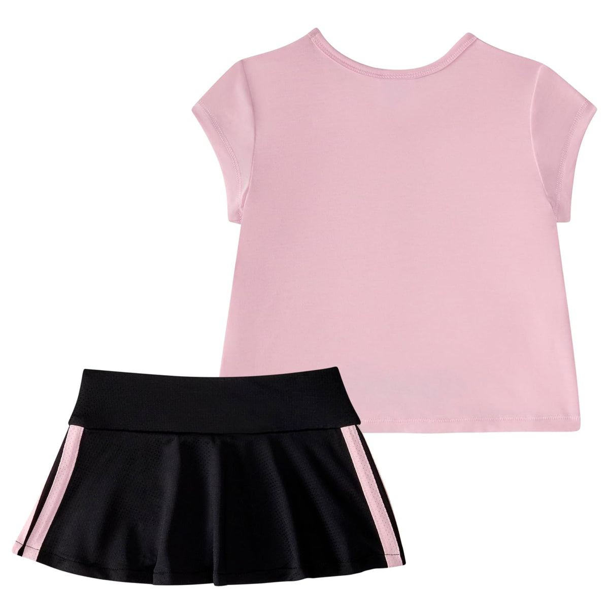 adidas Short Sleeve Pleated Tee Shirt and Flounce Skort Set Conjunto de 2 piezas de playera y faldaBebé-Niñas