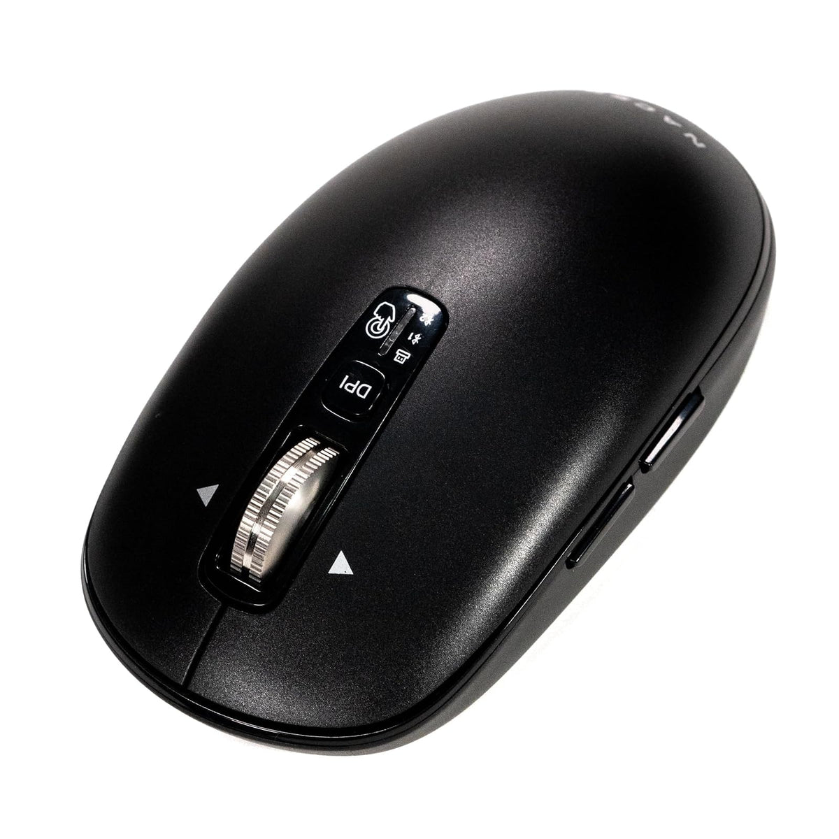 Naceb Technology - Mouse Inalámbrico Slim Negro NA-0131N - Botón dpi - Diseño Delgado, Portátil, Preciso y Elegante - Pila AA Incluida