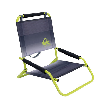 Mirabellini Quiksilver Silla de Playa Baja Plegable | Ligera, portátil, con correa de transporte, para playa, patio, camping, eventos