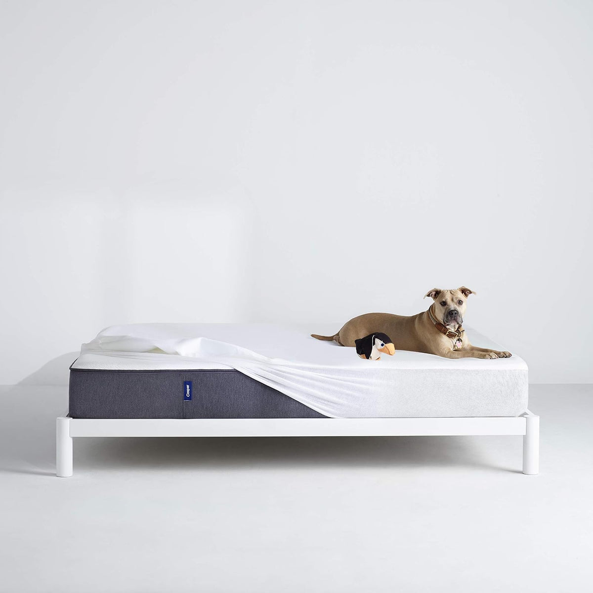Casper Protector de colchón Impermeable para Dormir, Individual, Color Blanco