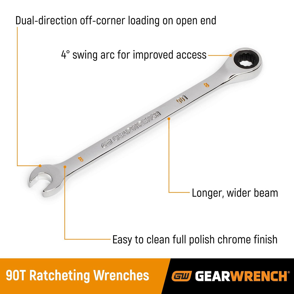 GEARWRENCH 86924-86924 - Arco oscilante de 4 grados de 12 puntos