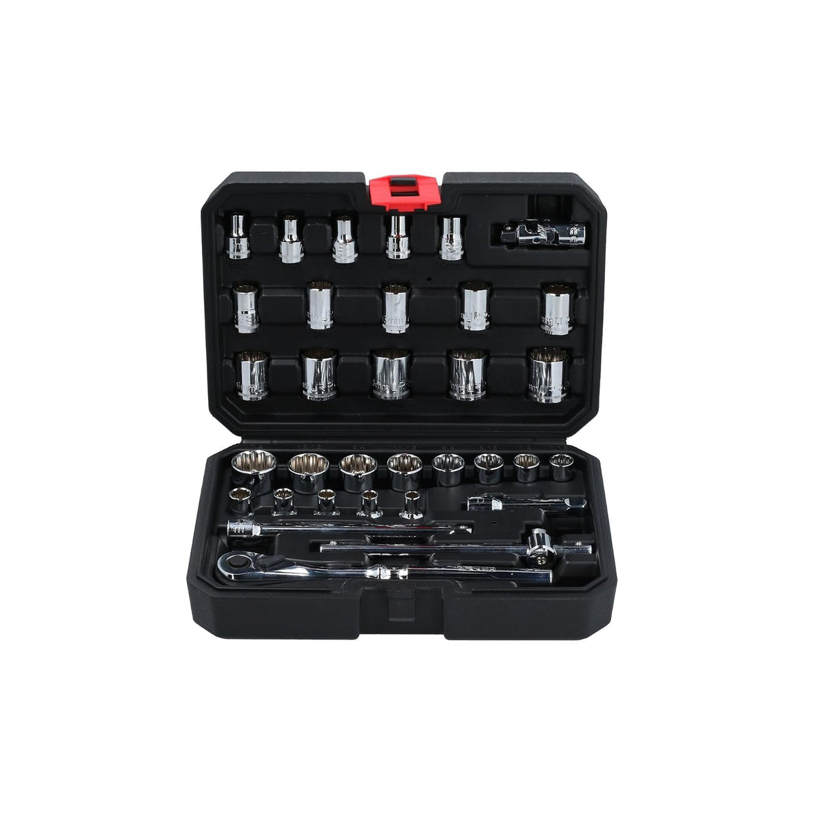 Urrea Herramientas 5200CB Urrea Juego de dados y accesorios 3/8" de 33 piezas en estuche plástico, color, pack of/paquete de 33