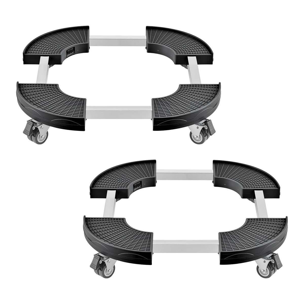 VEVOR Carrito con Ruedas para Bote de Basura, Ajustable - 15-22.8 in-2Pack