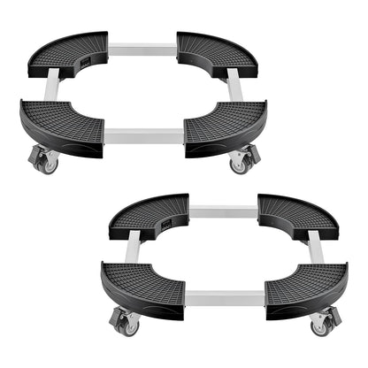 VEVOR Carrito con Ruedas para Bote de Basura, Ajustable - 15-22.8 in-2Pack
