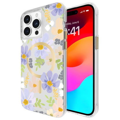 Rifle Paper Co. Funda para iPhone 15 Pro Max [compatible con MagSafe] [protección contra caídas de 12 pies] Bonita funda para iPhone de 6.7 pulgadas con patrón floral, tecnología antiarañazos,