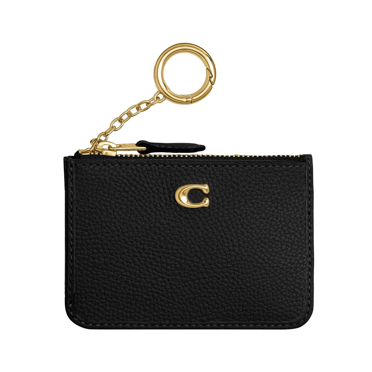 Coach Mini Id Skinny, color tostado - Talla Única - Negro