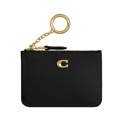 Coach Mini Id Skinny, color tostado - Talla Única - Negro