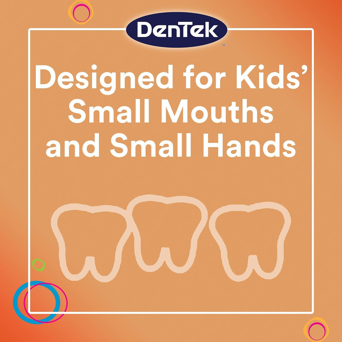 Dentek Kids Fun Flossers with Advanced Fluoride Coating | Removes Food & Plaque | Wild Fruit Flavored Floss Picks | 75 Count | Pack of 6