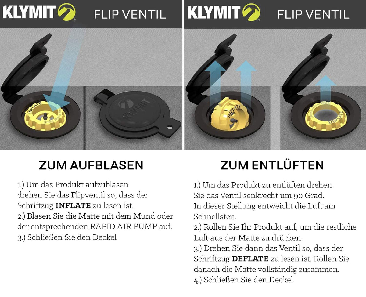 KLYMIT Static V2 - Almohadilla para Dormir, Ultraligera, (12% más Ligera), Ideal para Camping, Senderismo, Viajes y mochilero