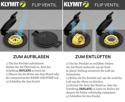KLYMIT Static V2 - Almohadilla para Dormir, Ultraligera, (12% más Ligera), Ideal para Camping, Senderismo, Viajes y mochilero