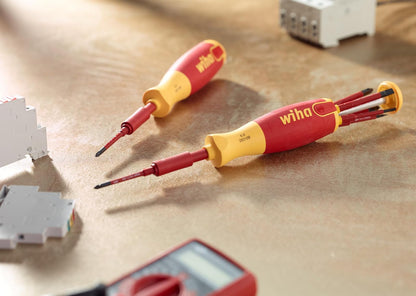 Wiha 28393 - Juego de 7 cuchillas aisladas SlimLine Ultra-Driver ranuradas, Phillips