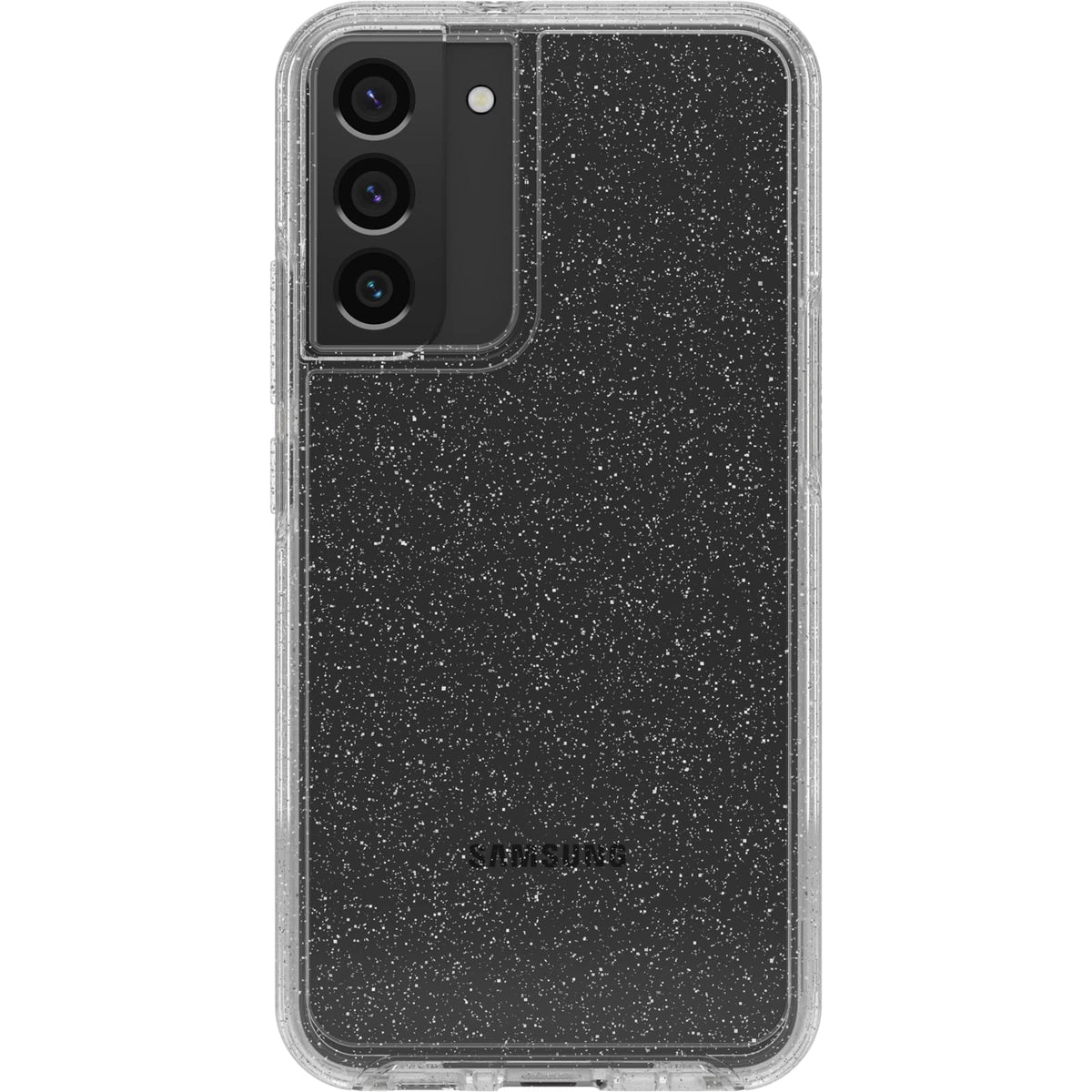 OtterBox - Funda para Galaxy S22+ Symmetry Series – Stardust (Glitter/Clear), Ultra Elegante, Compatible con Carga inalámbrica, Bordes elevados Que protegen la cámara y la visualización