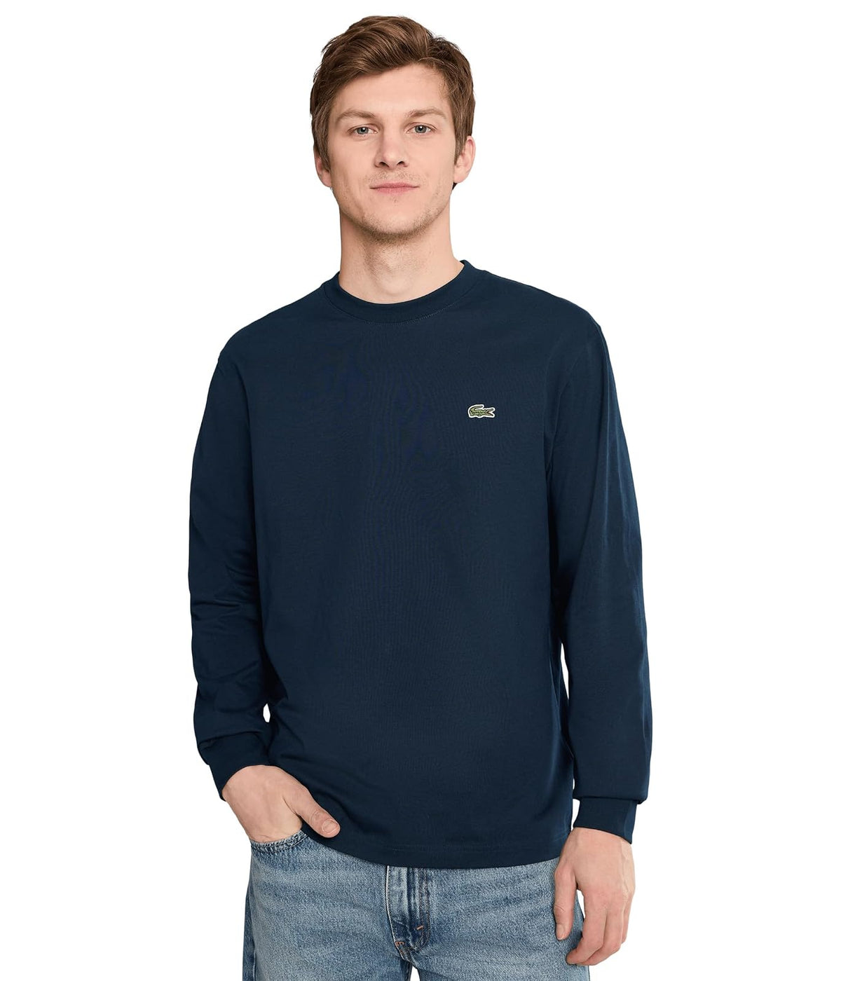 Lacoste Playera Básica de Punto para Hombre - G - Azul marino