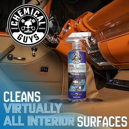 Chemical Guys Limpiador y Protector Total de Interiores, Seguro para Automóviles, Camiones, SUVs, Motocicletas, RVs y Más, 3,79 L