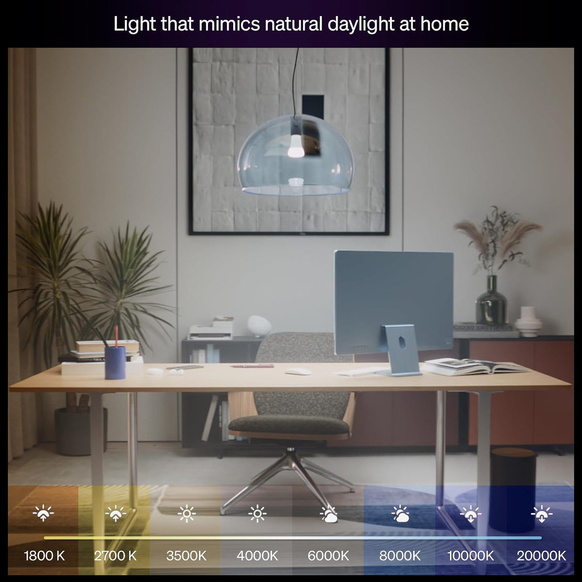Philips Hue foco LED inteligente A19, color blanco y ambiente de color, base E26, 10,5 W, luz de espectro completo 1000K-20000K, 1100 lúmenes, regulable, compatible con Alexa, Google, Apple Home, 4