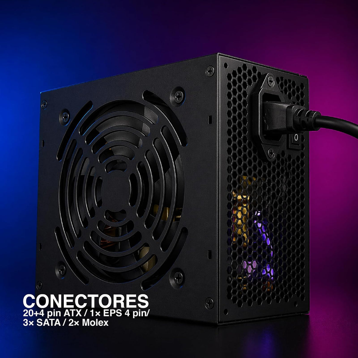 Fuente de Poder 500W No Modular para Equipos ATX Stylos Tech