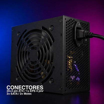Fuente de Poder 500W No Modular para Equipos ATX Stylos Tech