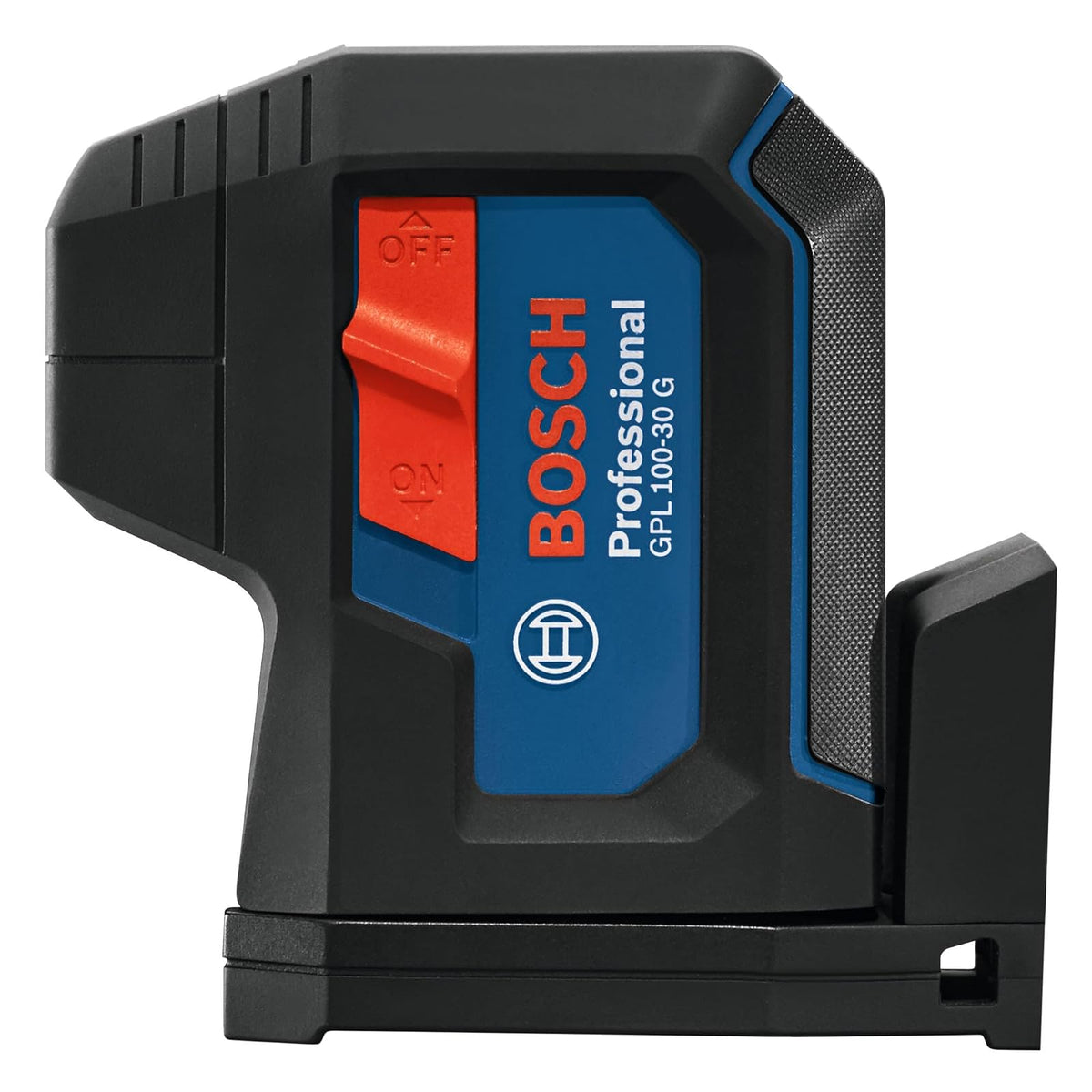 Bosch GPL100-30G Láser de Alineación Autonivelante Verde | Incluye 2 baterías AA, soporte multiuso integrado, estuche de transporte duro, precisión +/-1/8 pulgadas a 30 pies