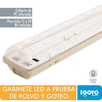 iGoto GV04 Luminario para gabinete a prueba de vapor, 36W
