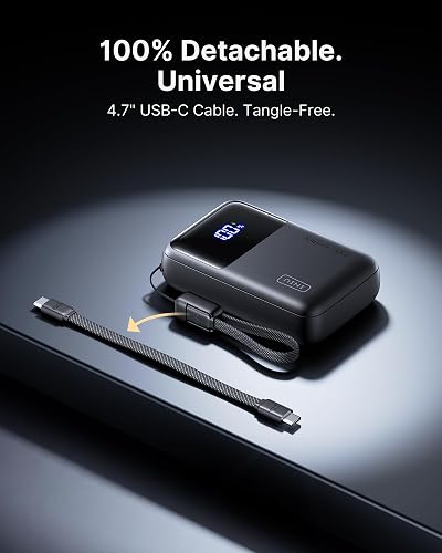 INIU Power Bank, Cargador portátil Ultra Compacto de 20000 mAh, 65 W, USB C, Carga rápida PD QC, Paquete de batería Externa de 3 Salidas para Laptop, MacBook iPad, Tablet, Vapor, iPhone 16 15 14 Pro