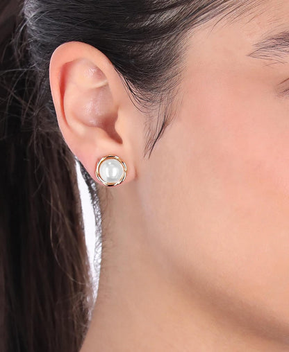 Anne Klein Small Twisted Stud Earrings