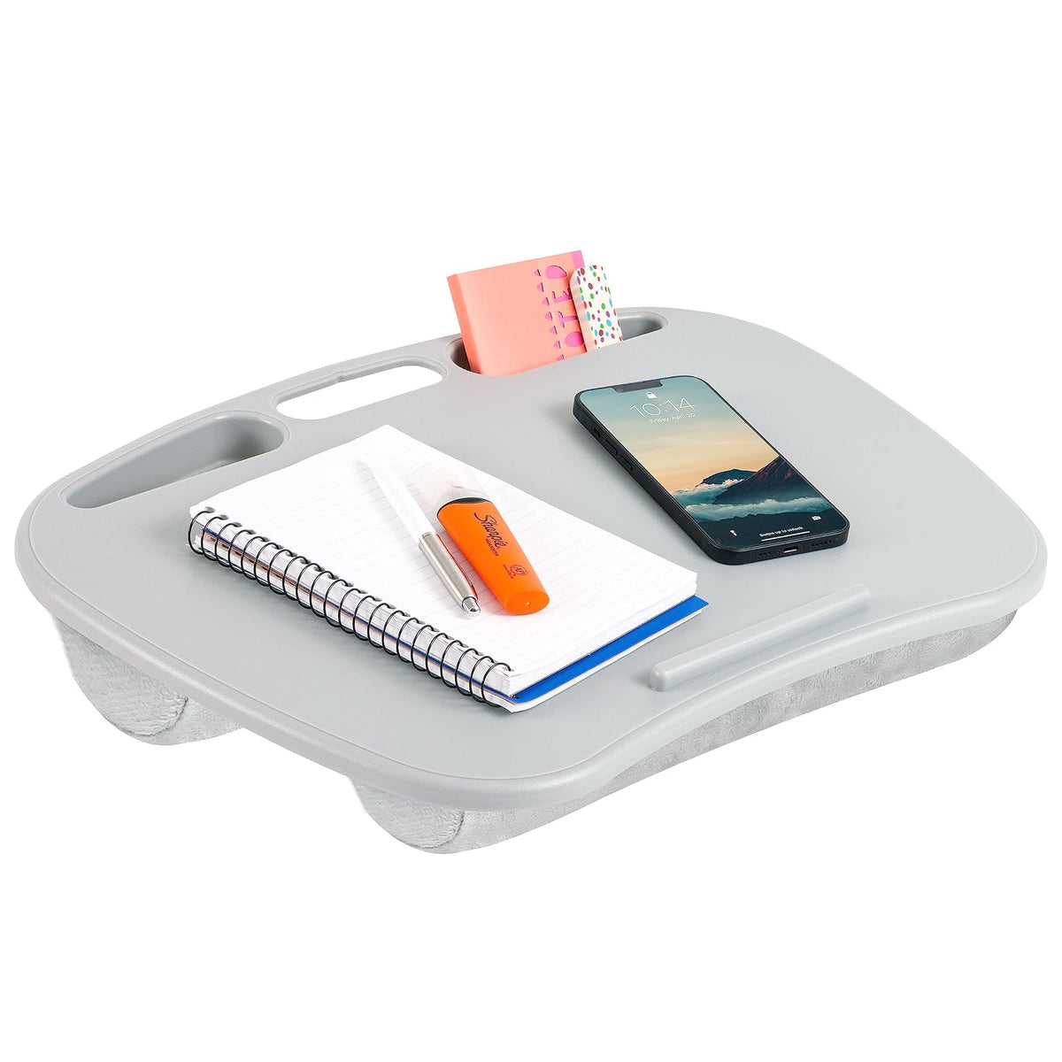LapGear MyDesk computadora para regazo, gris frío (se adapta a portátiles de hasta 15 pulgadas)