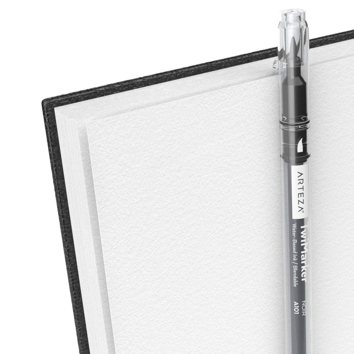 Arteza Cuaderno de Bocetos Espiral | 5.5 x 8.5 pulgadas, paquete de 3, 100 hojas, para dibujar, adultos y adolescentes