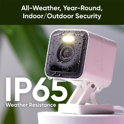 WYZE CAM v3 Pro 2K Indoor/Outdoor Wi-Fi Security Camera with Color Night Vision, Edge AI, Integrated Spotlight & Siren, 2-Way Audio, Compatible with Alexa & Google Assistant, White