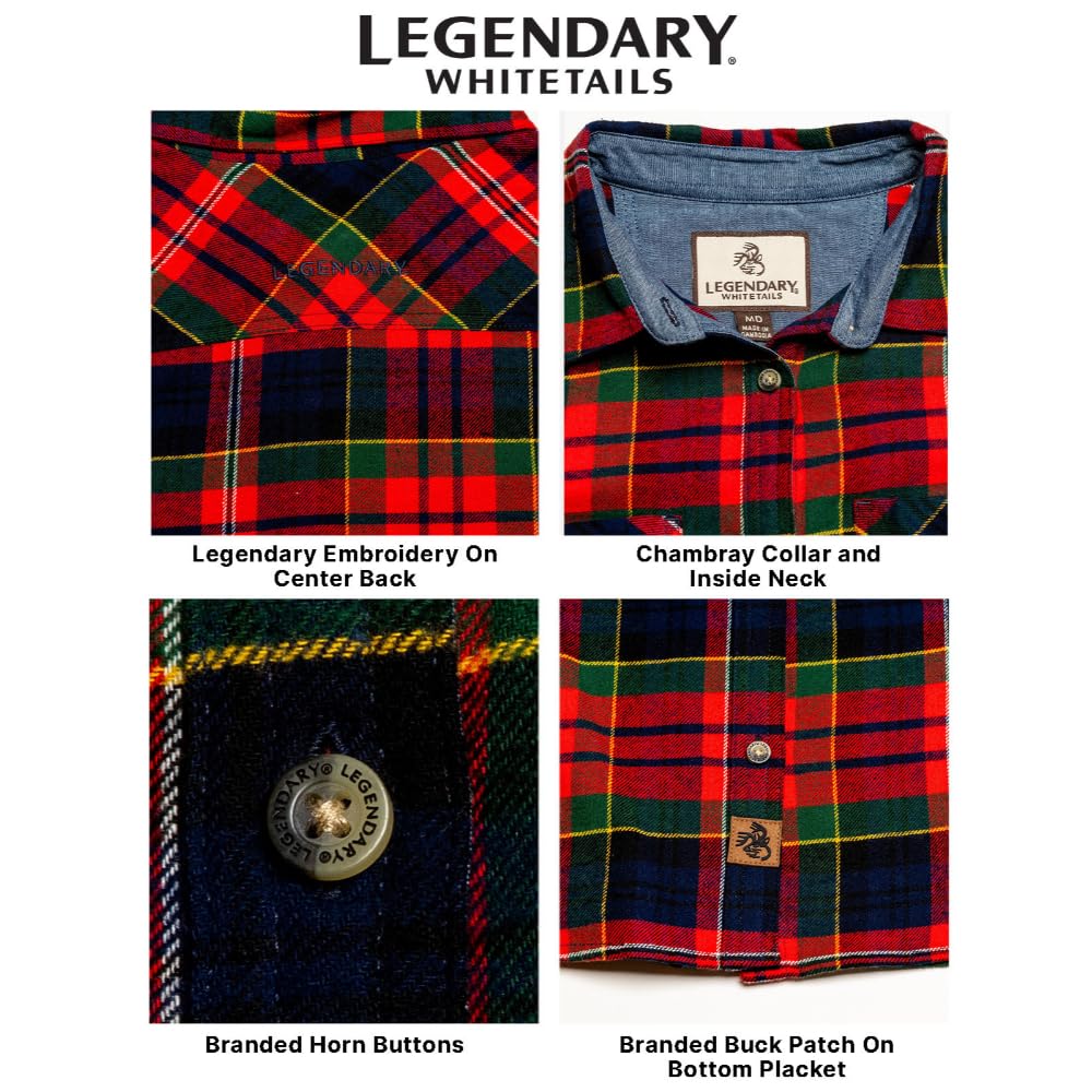 Legendary Whitetails Cottage Escape - Camisa de Franela para Mujer