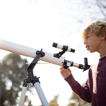 Educational Insights GeoSafari Omega Refractor Telescope. Telescopio para niños y Adultos, Compatible con el Aprendizaje de CTIM, Ideal para Explorar el Espacio, la Luna y Las Estrellas