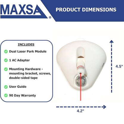 MAXSA Innovations 37310-W-RS White Single Parking Aid