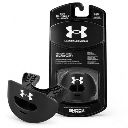 Under Armour Air Protector Bucal para Fútbol, Ajuste Instantáneo - Negro