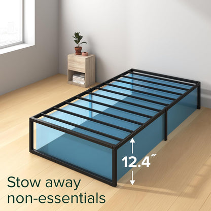 ZINUS Lorelei - Marco de Cama de Plataforma de Metal de 14 Pulgadas, Soporte de Listones de Acero, no Necesita somier, Embalaje ecológico WonderBox (TM), Almacenamiento Debajo de la Cama de 12.5