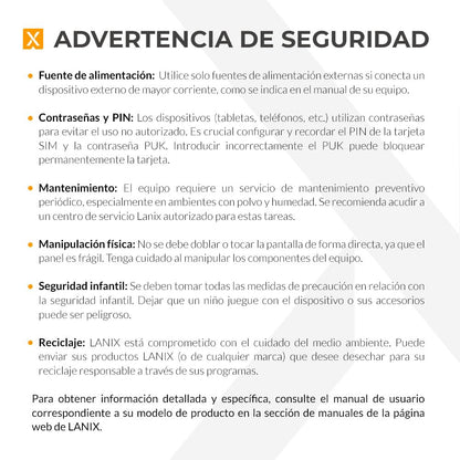 Lanix Ilium Pad RX8 V6 Tablet 8" IPS 800x1280, Rockchip RK3562 Quad Core 2GHz, 4GB RAM, 64GB, Android 14, Cámara 5MP+2MP, Batería 4000mAh, WiFi 802.11 b/g/n, Bluetooth 4.0, USB-C, Negro