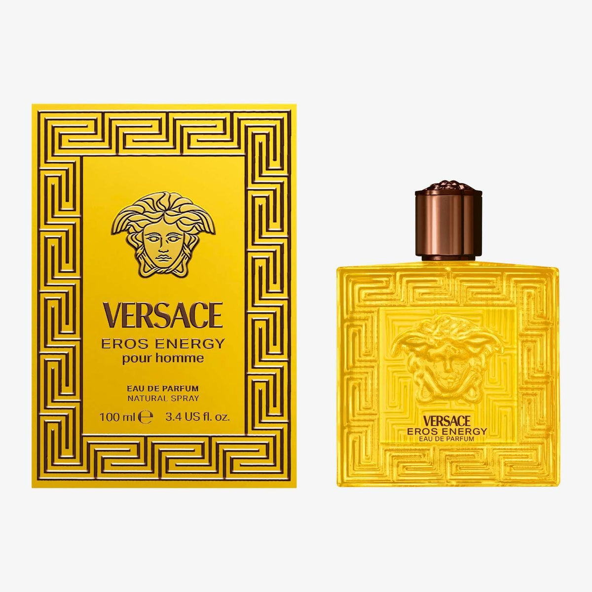Versace Eros Energy Eau de Parfum para Hombre - 3.4 Fl Oz (Pack of 1)