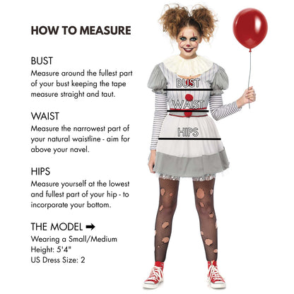 Leg Avenue Women's Creepy Clown Costume