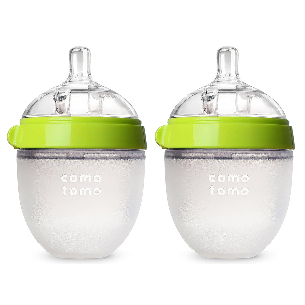 Comotomo, Biberón, verde, 5°oz, 2 unidades