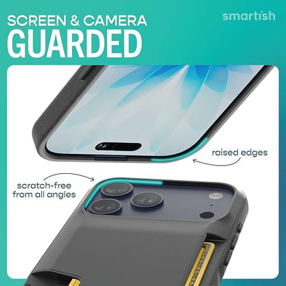 Smartish Wallet Slayer Vol. 1 Funda Tipo Portafolios para iPhone 2025 Pro MAX