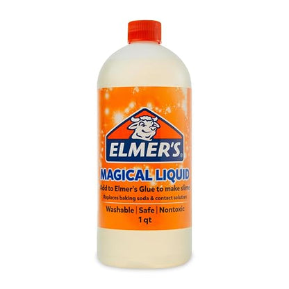 Elmer’s Glue Slime Magical Liquid Activator Solution, 1 Quart, Great for Making Slime