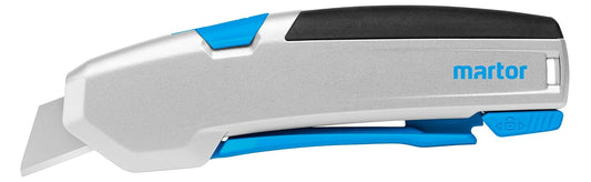 Martor USA 625001.02 Secupro 625, 2.5" Height, 1" Wide, 6" Length | Cuchillo de seguridad, hoja retráctil automática, 2.5" alto, 1" ancho, 6" largo, aluminio